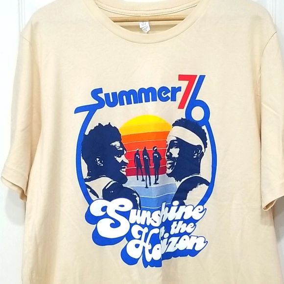 summer 76ers shirt